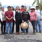 Gobierno de Chiautzingo realiza programa de bacheo en San Nicolás Zecalacoayan