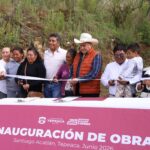 Entregan ampliación de drenaje sanitario en Santiago Acatlán, Tepeaca