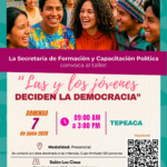 Convoca Morena Puebla al Taller “Las y los jóvenes deciden la democracia” este domingo en Tepeaca