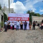 Inicia en Yehualtepec la construcción de pavimento con adoquín en San Gabriel Tetzoyocan