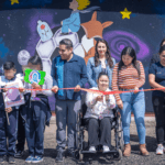 Inauguran el mural “Balón de la Paz” en la primaria Ignacio Zaragoza de Palmar de Bravo