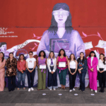 Inauguran el mural “Violencia Vicaria: la herida invisible” en el Centro Histórico de Puebla