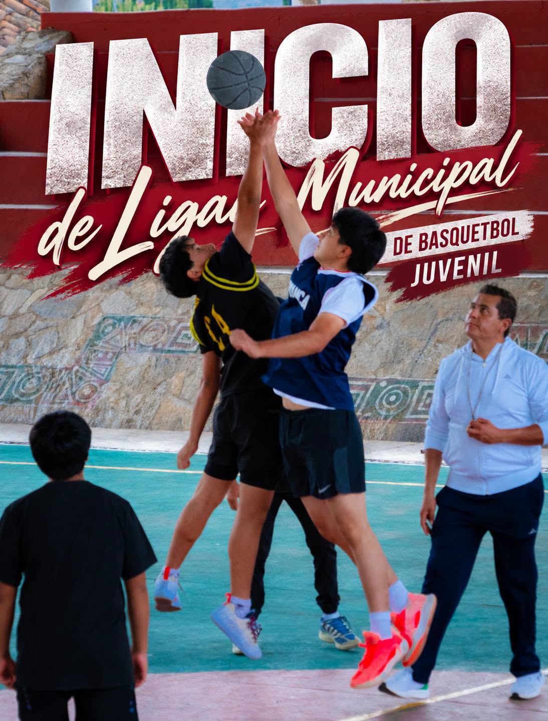 Zautla pone en marcha Liga Municipal de Básquetbol Juvenil para impulsar el deporte