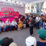 Realizan el “Desafío de Trompo 2026” en el Zócalo de Puebla para rescatar juegos tradicionales