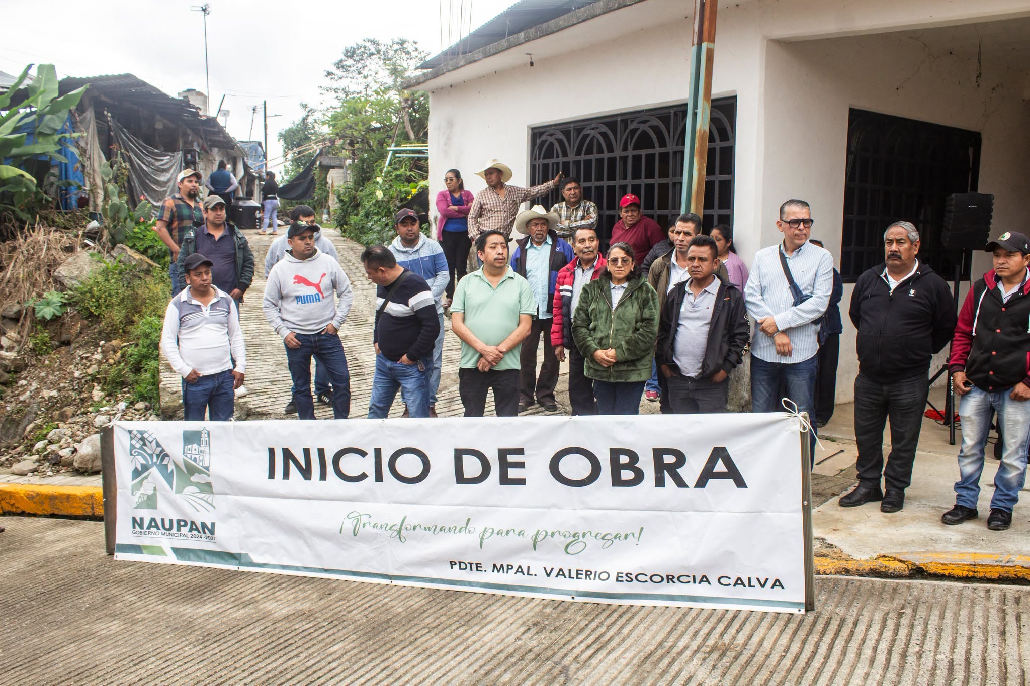 Naupan inicia nueva obra en la comunidad de Mextla Arriba
