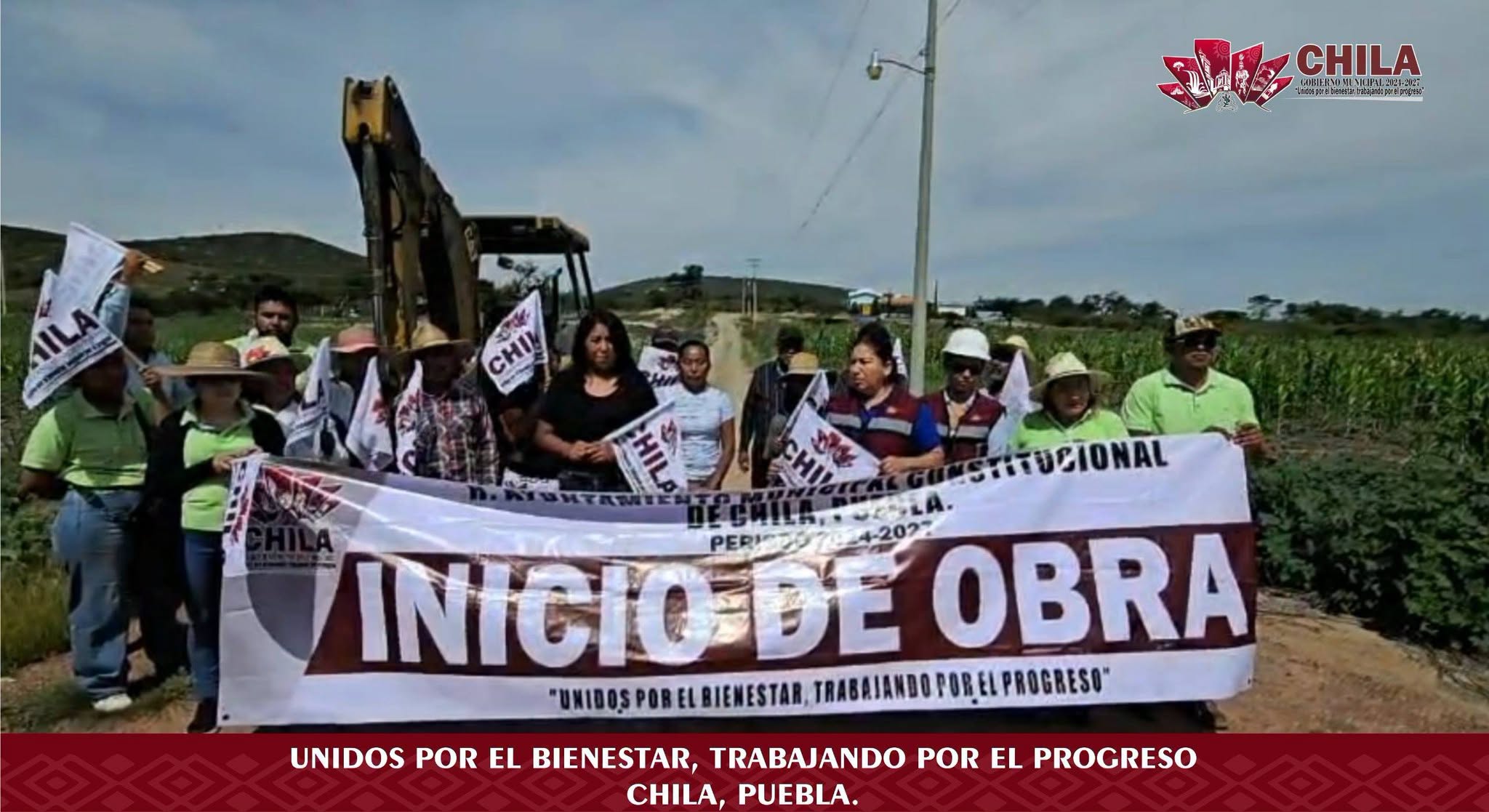 Ayuntamiento de Chila inicia pavimentación en Santiago La Pedrera