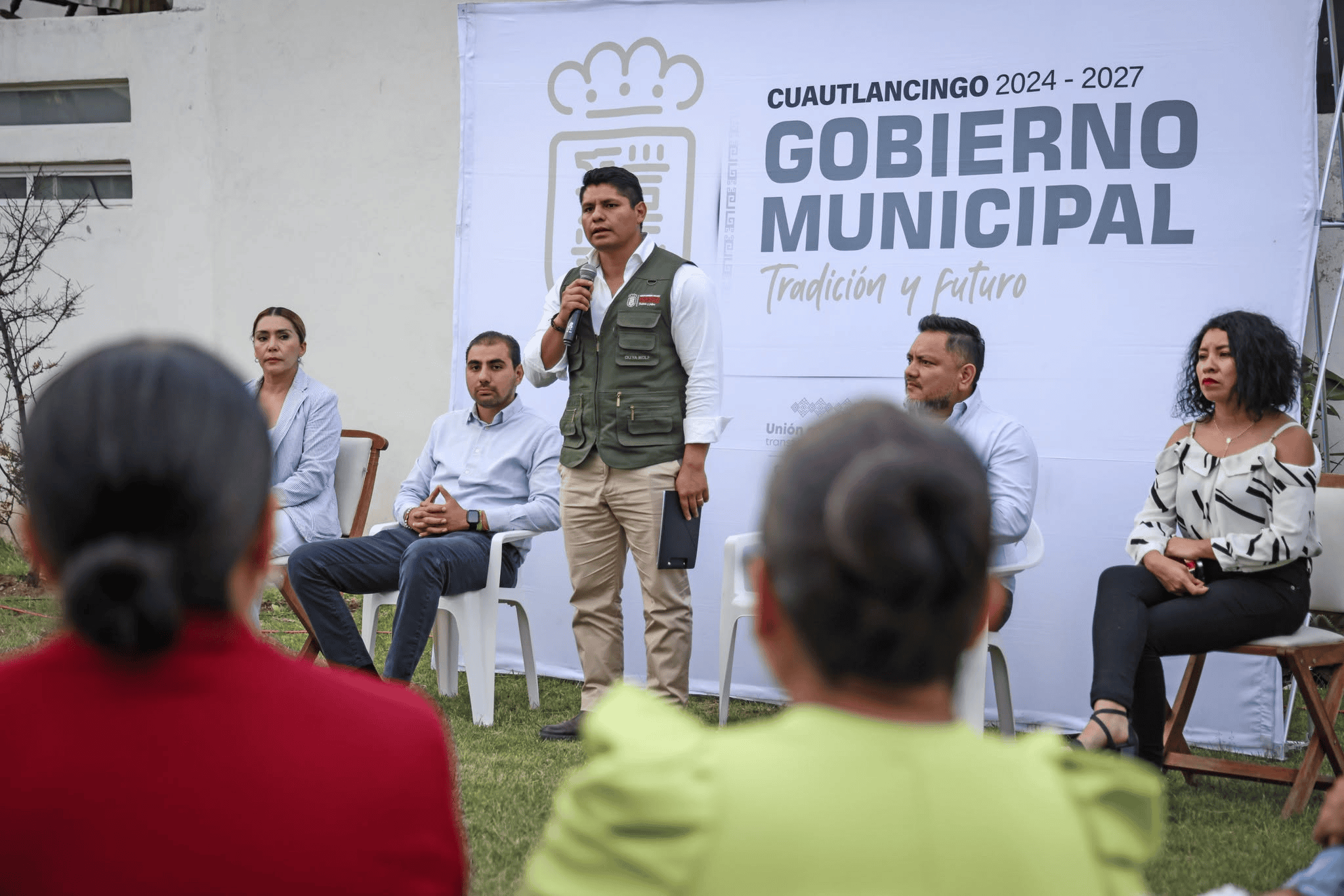 Realizan recorrido nocturno y diálogo vecinal en fraccionamiento de Cuautlancingo
