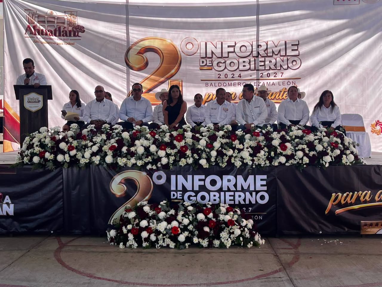 Baldomero Lezama destaca obras de infraestructura, agua potable y bienestar social en segundo año de gobierno de Ahuatlán