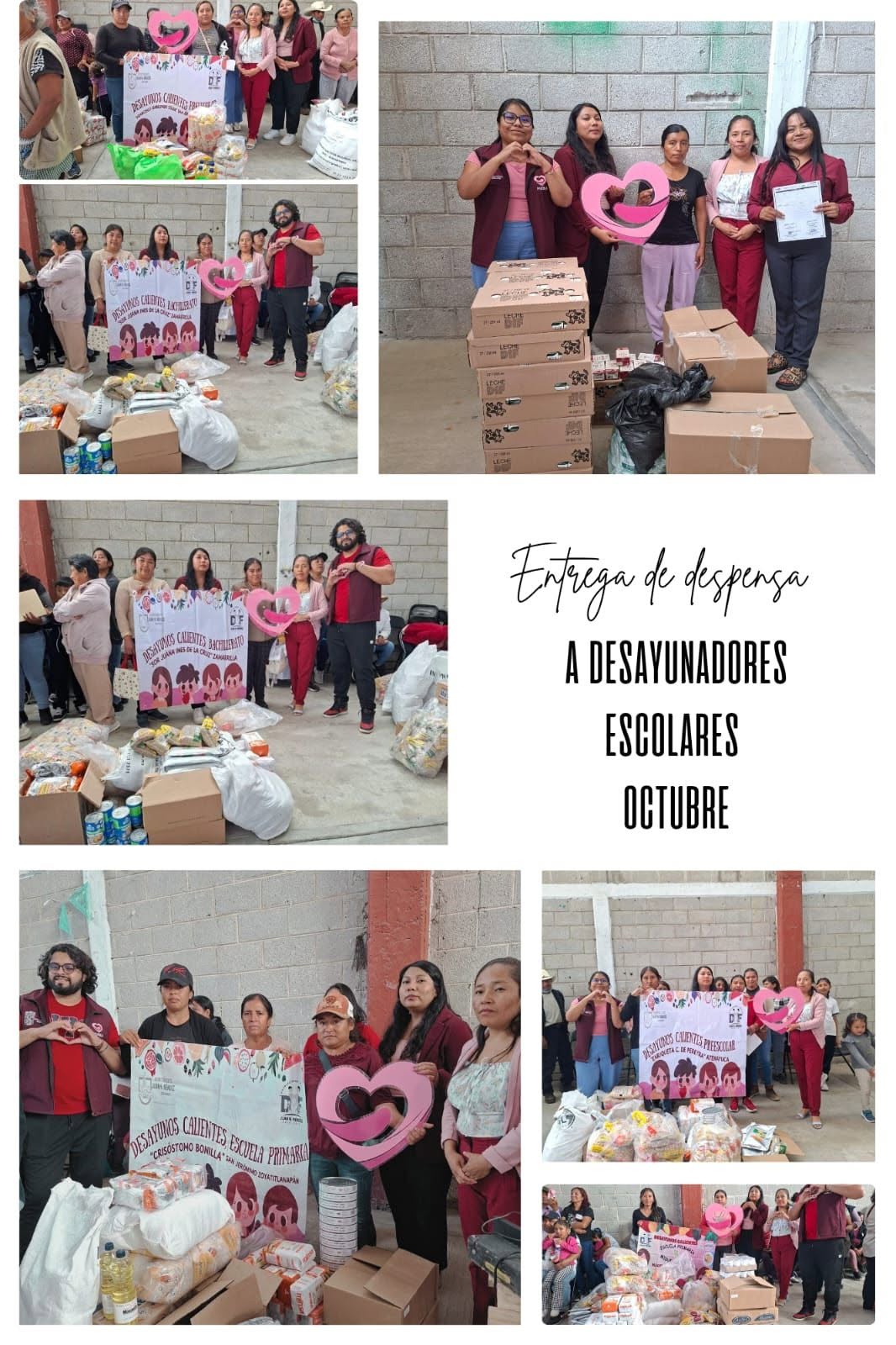 DIF de Juan N. Méndez fortalece alimentación escolar con entrega de despensas a 13 desayunadores