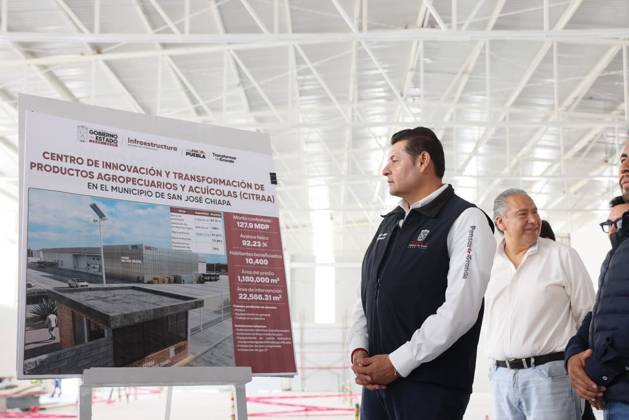 Armenta impulsa industrialización del campo con inversión de 127.9 millones en San José Chiapa