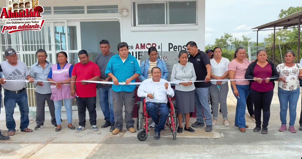 Inauguran nueva Casa de Salud en San Lucas Tejaluca, Ahuatlán
